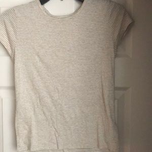 Beige with gold stripes t-shirt